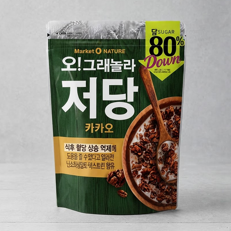 [마켓오네이처] 오! 그래놀라 저당 카카오 330g